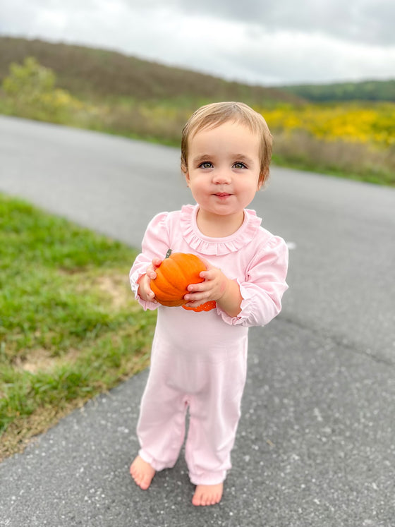 Pumpkin Pink Pant Romper