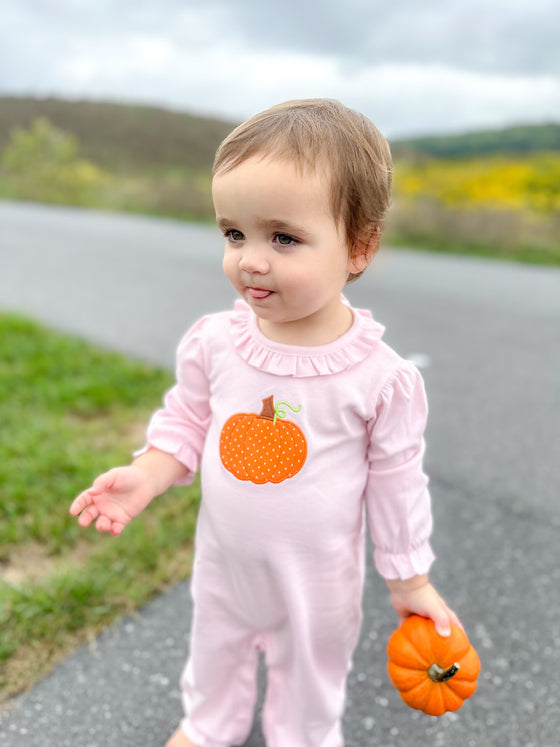 Pumpkin Pink Pant Romper