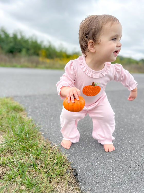 Pumpkin Pink Pant Romper