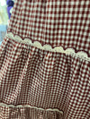 Plaid Burgundy Dress