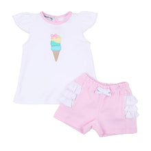  Ice Cream Cone Flutter Short Set