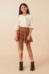 Ditsy Floral Elastic Waist Skirt