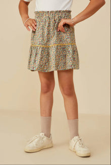  WavyTwill Printed Skirt