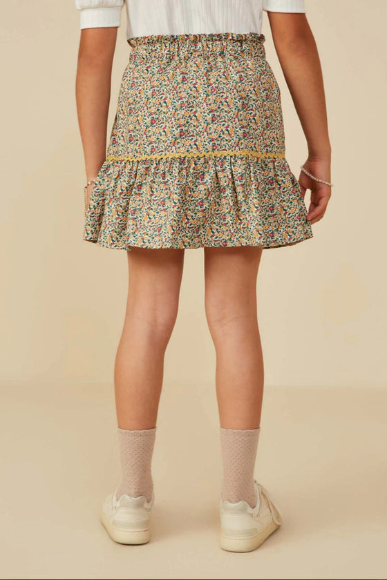 WavyTwill Printed Skirt