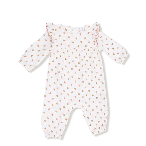 Petite Pointe Fleur Ruffle Romper