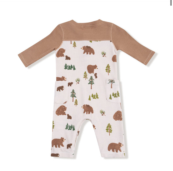 Sweet Brown Bears Romper