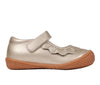 Amina Leather Flats: Gold