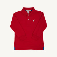  Long Sleeve Prim & Proper Polo: Richmond Red