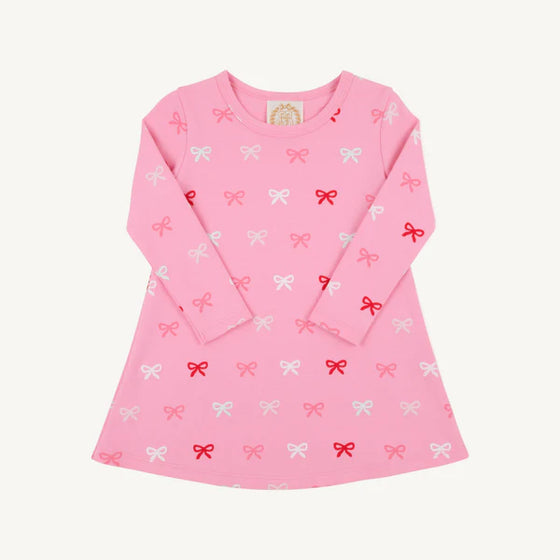 Long Sleeve Polly Play Dress: Bitty Bows