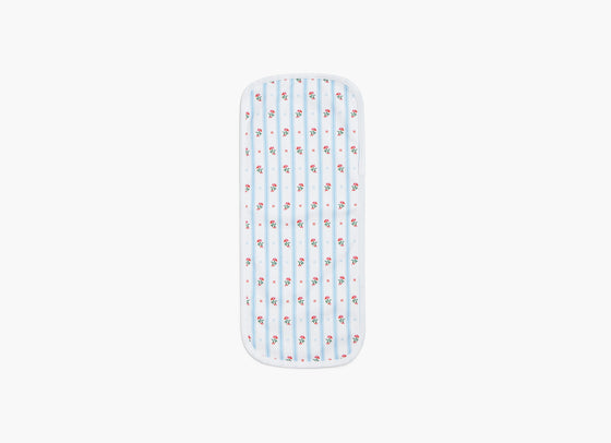 Floral Stripe Burp Cloth