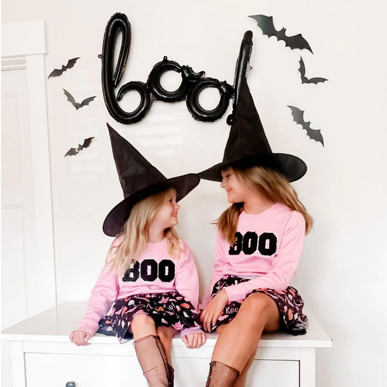 Boo Patch Halloween Sweatshirt