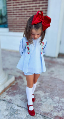  Embroidered Santa Dress