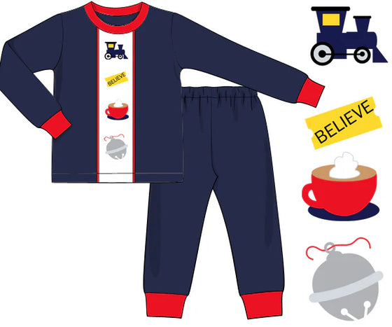 Train & Ticket Classic Cozy Pajama Set