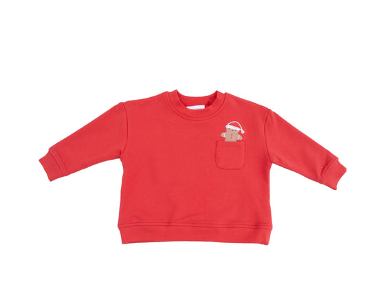 Gingerbread Man Pocket Sweatshirt