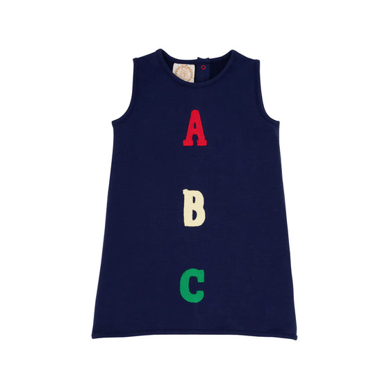 Annie Apron Dress ABC: Nantucket Navy