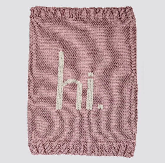 hi. Hand Knit Blanket