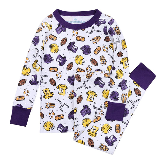Future Draft Pick Long Pajama: Purple & Gold