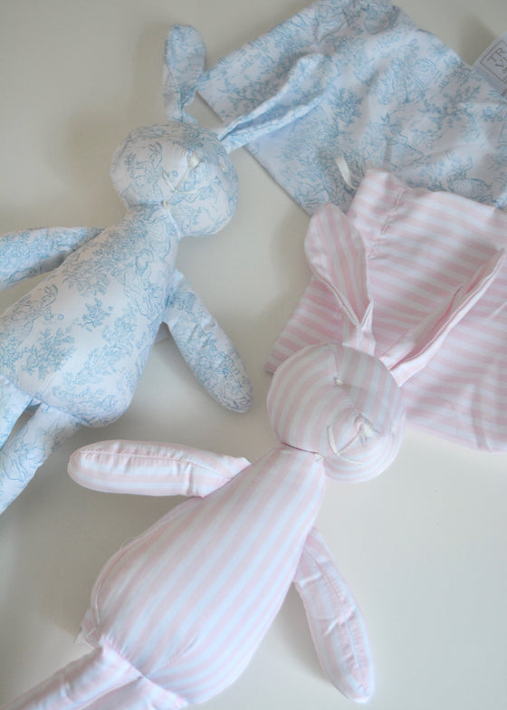 Bun Bun - Blue Toile Bunny