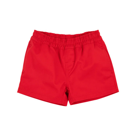 Sheffield Shorts: Richmond Red With Multicolor Stork