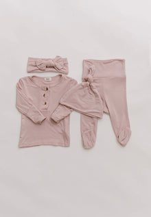  Top & Bottom Baby Outfit: Hat & Headband Bundle