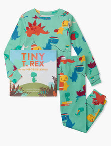  Tiny T-Rex and The Impossible Hug Pajama Set with Book