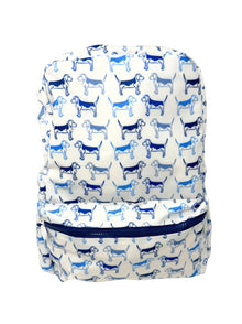  Backpack: Puppy Love Blue