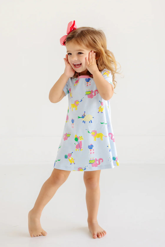 Polly Play Dress s/s: Party on Party Animals