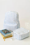 Backpack: Ribbon Floral Blue