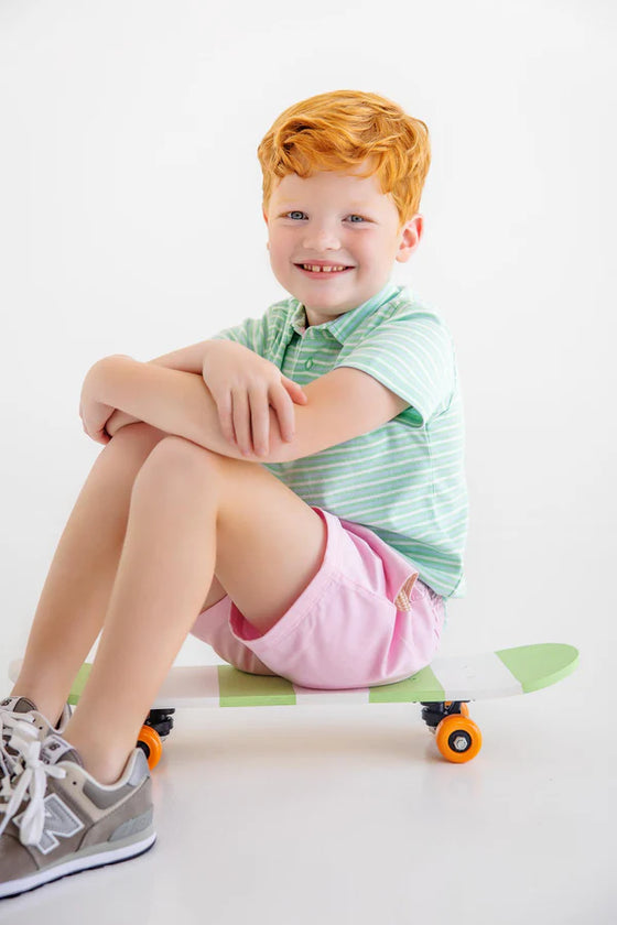 Prim & Proper Polo: Summer County Stripe