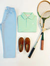 Prim & Proper Polo: Summer County Stripe