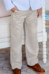 Prep School Pant: Keeneland Khaki with Nantucket Navy Stork