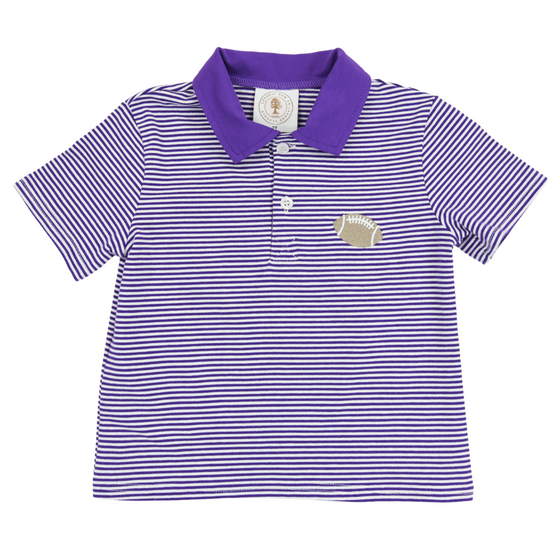 Purple Stripe Tailgate Polo