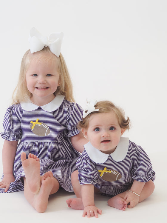 Purple Stripe Tailgate Dress