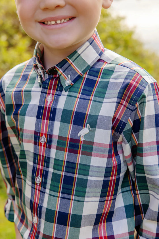 The Dean's List Dress Shirt: Field Park Plaid