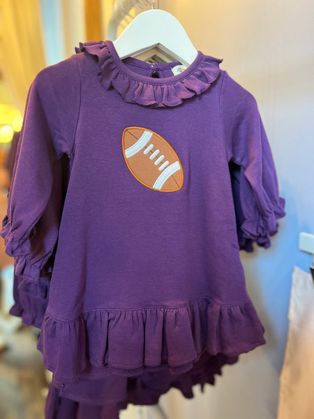 Purple Long Sleeve Football Dress – Asdelia Mae