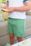 Sheffield Shorts: Gibson Island Green w. Golf Embroidery