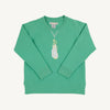 Cassidy Comfy Crewneck: Gibson Island Green w. Golf Bag Embroidery