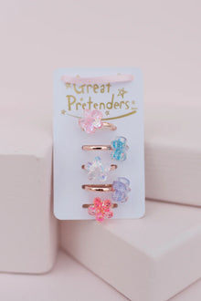  Boutique Shimmer Flower Rings