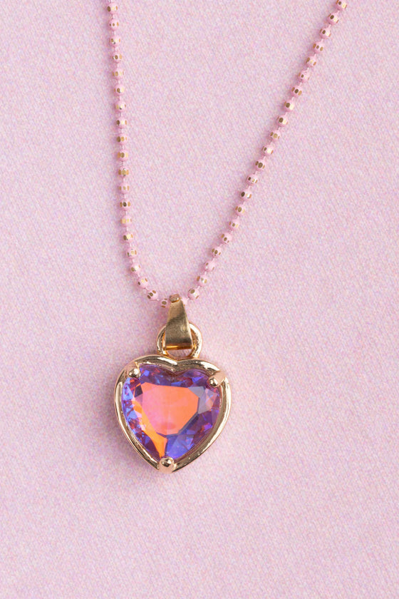 Chic Lilac Love Necklace