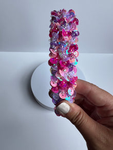  Pink & Purple Sequin Headband