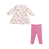 Pink Deer: Smocked Ruffle Dress w. leggings