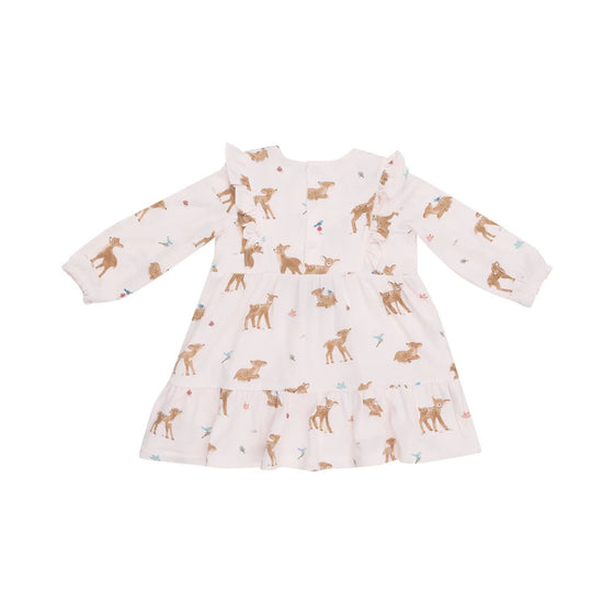 Pink Deer: Smocked Ruffle Dress w. leggings