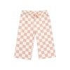 French Terry Checkerboard Pink Set