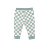 French Terry Checkerboard Set: Gray Mist