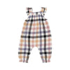 Harvest Plaid Smocked Overall