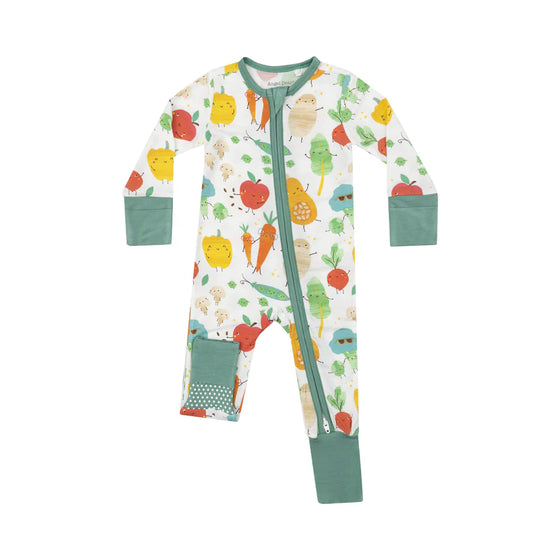 Fall Veggies Zipper Romper