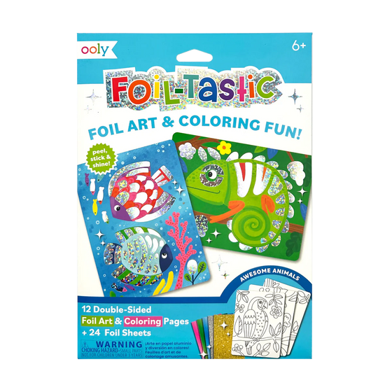 Foil-tastic: Foil Art & Coloring Fun- Awesome Animals