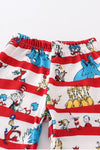 Seuss Storybook Ruffled Pajama set