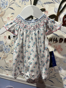  Floral Smocked Flutters Bubble