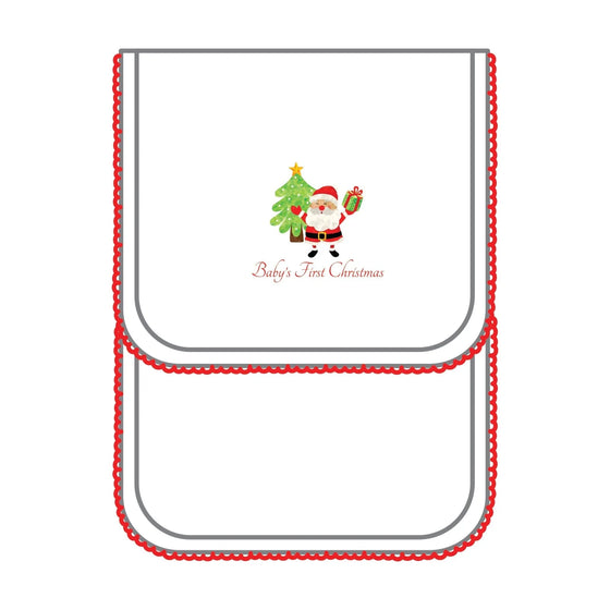 Baby's First Christmas Burp Cloth